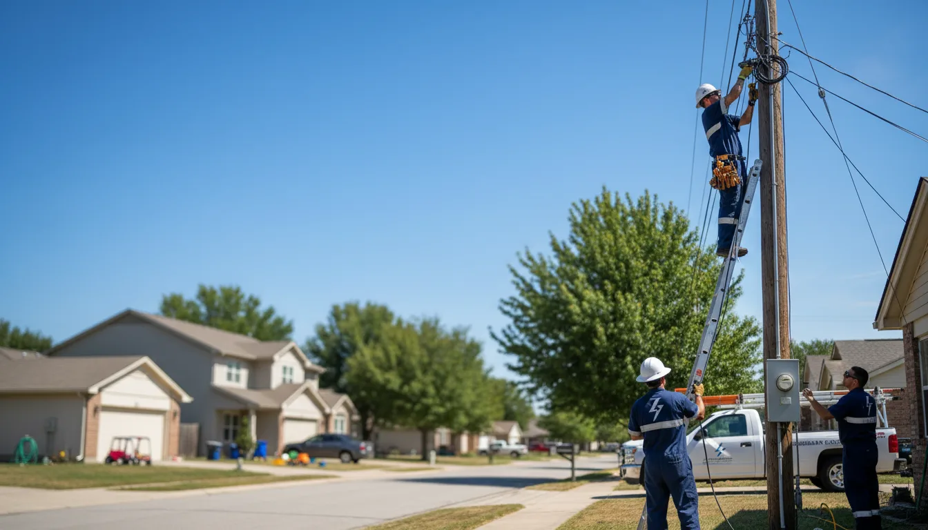 Residential electrician providing installation services in Eden Prairie, MN
